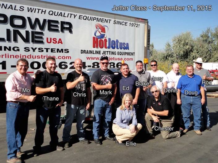 Jetter Equipment Training Workshop Graduates