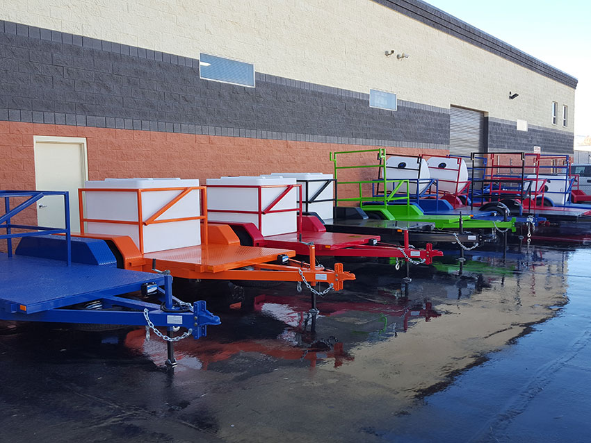 Large-5x12 Trailers with Premium Powder Coat Paint