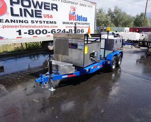 Cold Water Diesel Trailer Jetter Blue