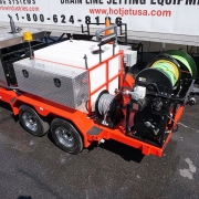 Cold Water Diesel Trailer Jetter Red