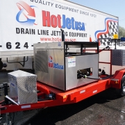 Cold Water Diesel Trailer Jetter Red