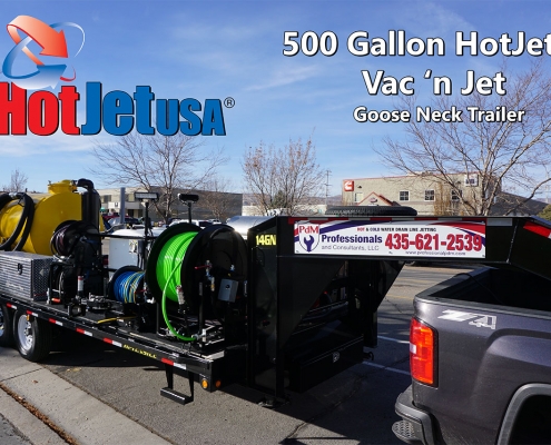 500 Gallon Hot Jet 2 Vac'N Jet Goose Neck Trailer